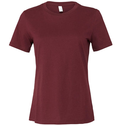 Bella Canvas Women's relaxed Jersey short sleeve tee - Maroon