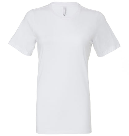 Bella Canvas Women's relaxed Jersey short sleeve tee - White