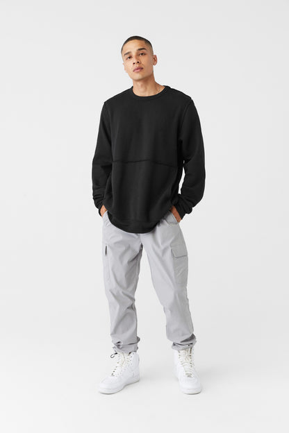 Bella Canvas Unisex raw-seam crew pullover