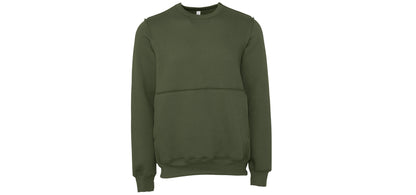 Bella Canvas Unisex raw-seam crew pullover