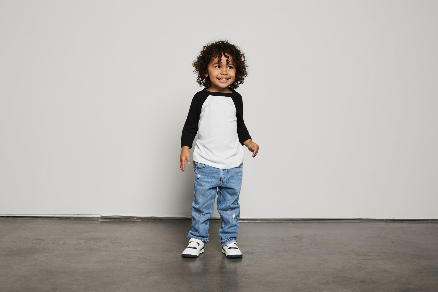 Bella Canvas Toddler ¾ sleeve baseball tee