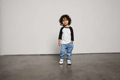 Bella Canvas Toddler ¾ sleeve baseball tee