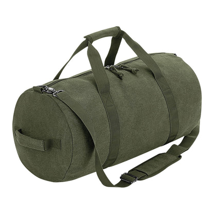 Bagbase Vintage canvas barrel bag