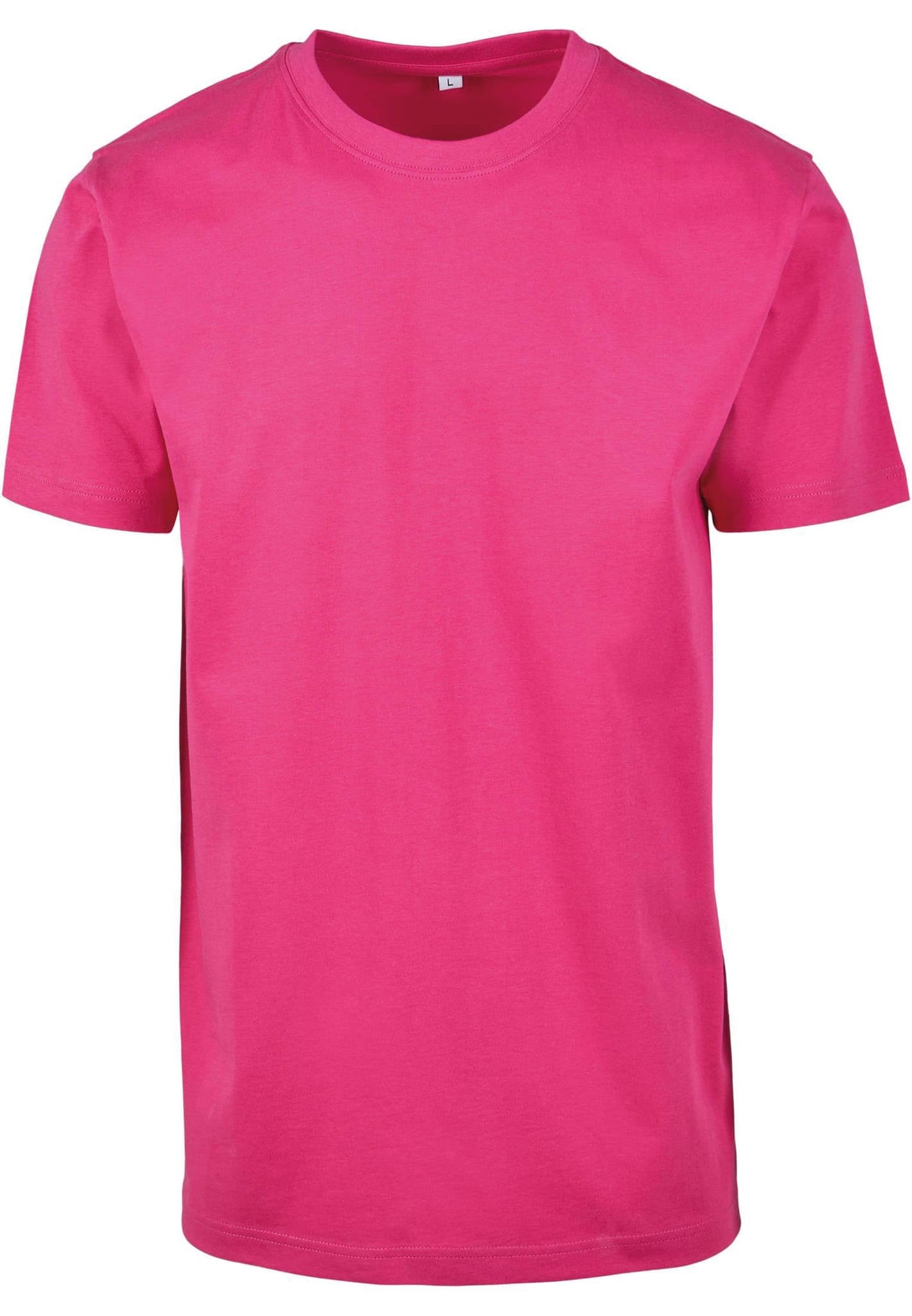 Build Your Brand T-shirt round-neck - Hibiskus Pink