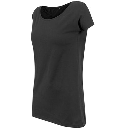 Build Your Brand Women's wide neck tee