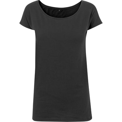 Build Your Brand Women's wide neck tee