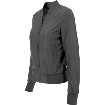 Build Your Brand Women's nylon bomber jacket