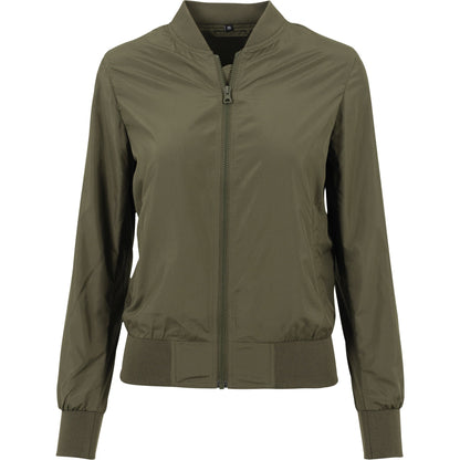 Build Your Brand Women's nylon bomber jacket