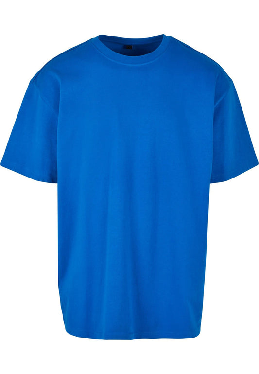 Build Your Brand Heavy oversized tee - Cobalt Blue