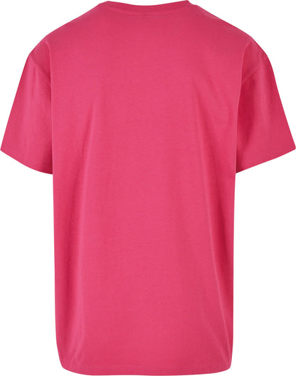 Build Your Brand Heavy oversized tee - Hibiskus Pink