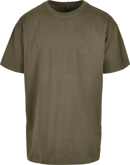 Build Your Brand Heavy oversized tee - Olive