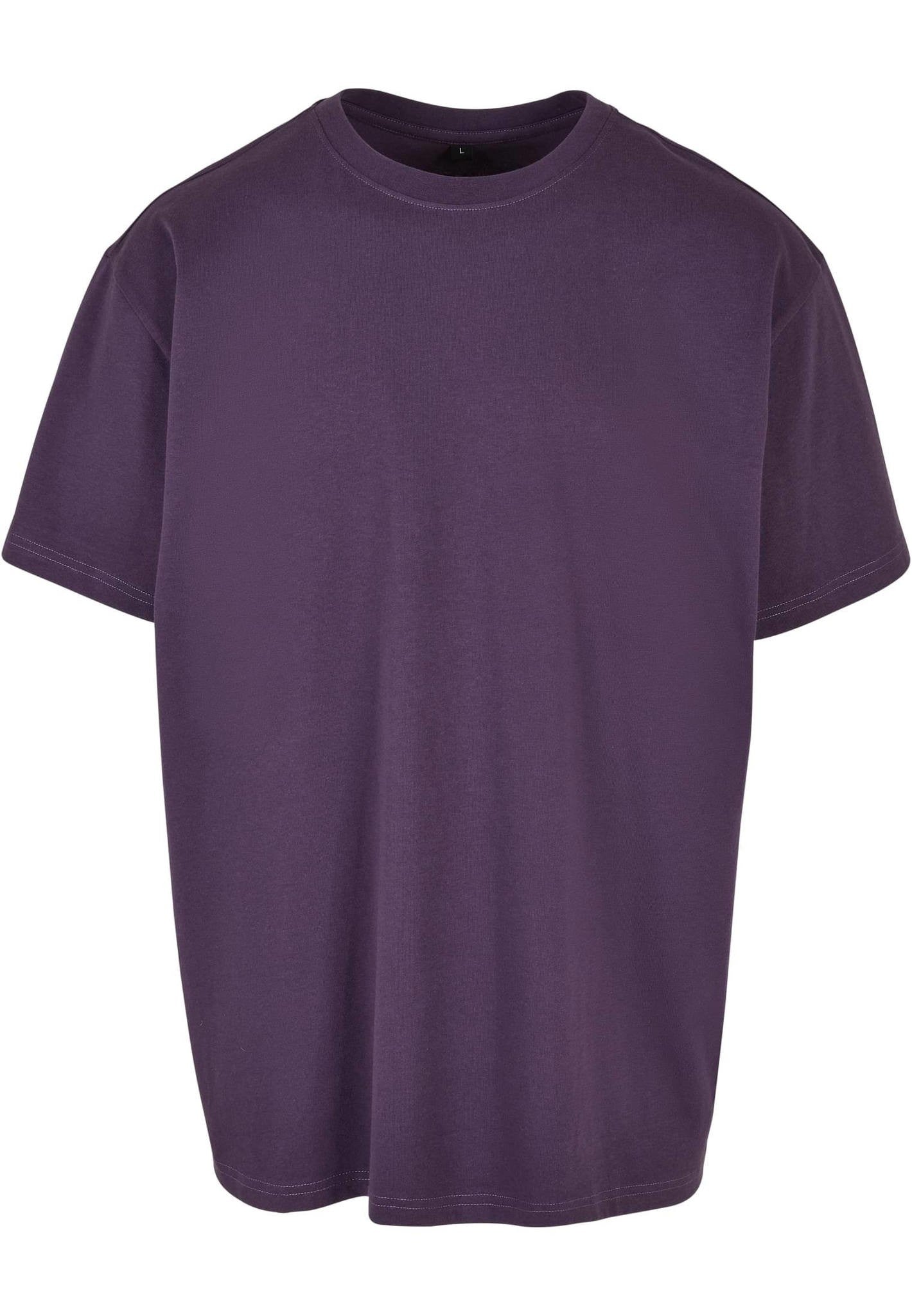 Build Your Brand Heavy oversized tee - Purple Night