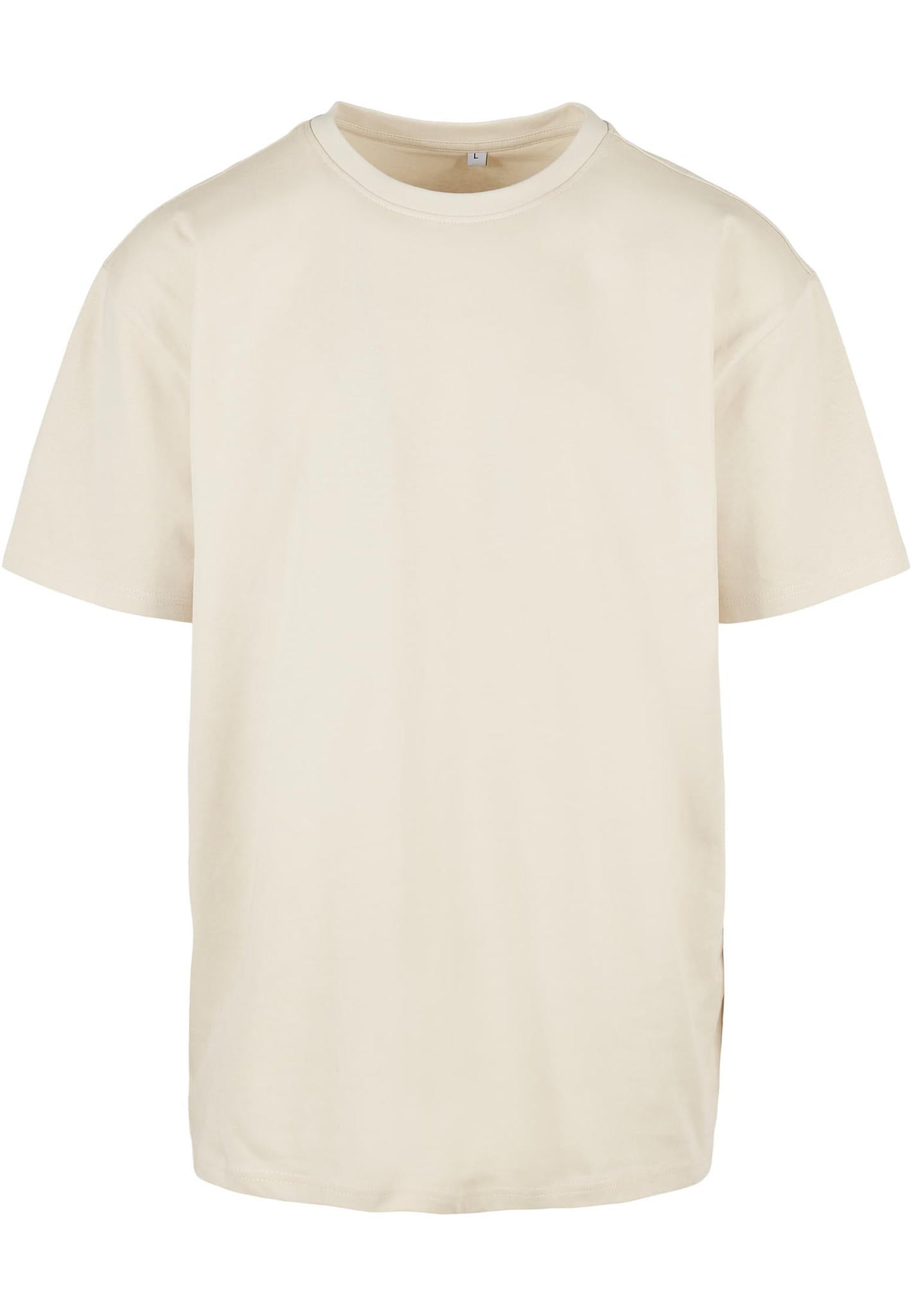 Build Your Brand Heavy oversized tee - Sand