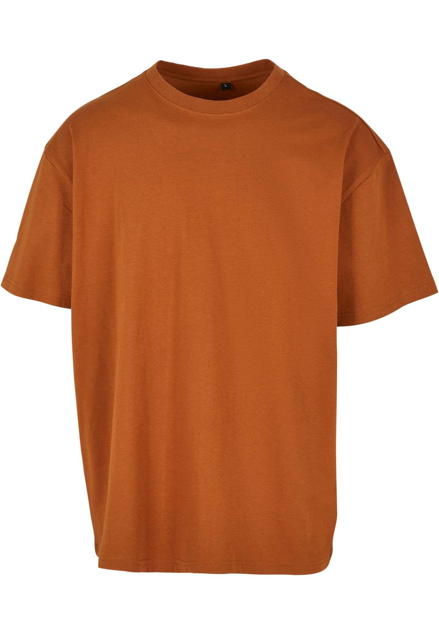 Build Your Brand Heavy oversized tee - Toffee