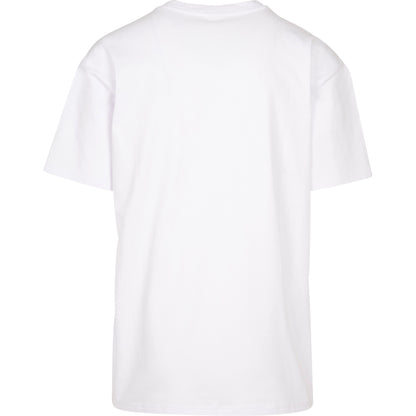 Build Your Brand Heavy oversized tee - White