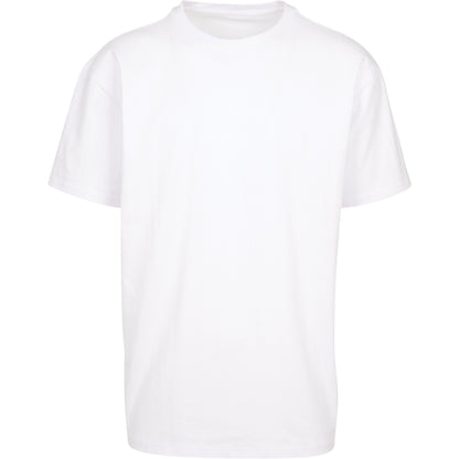 Build Your Brand Heavy oversized tee - White