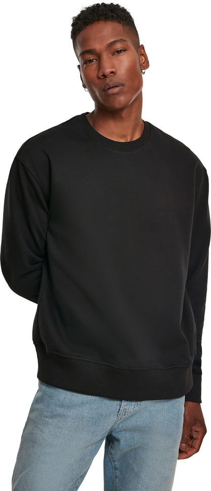 Build Your Brand Premium oversize crew neck