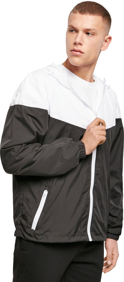 Build Your Brand Two-tone tech windrunner jacket