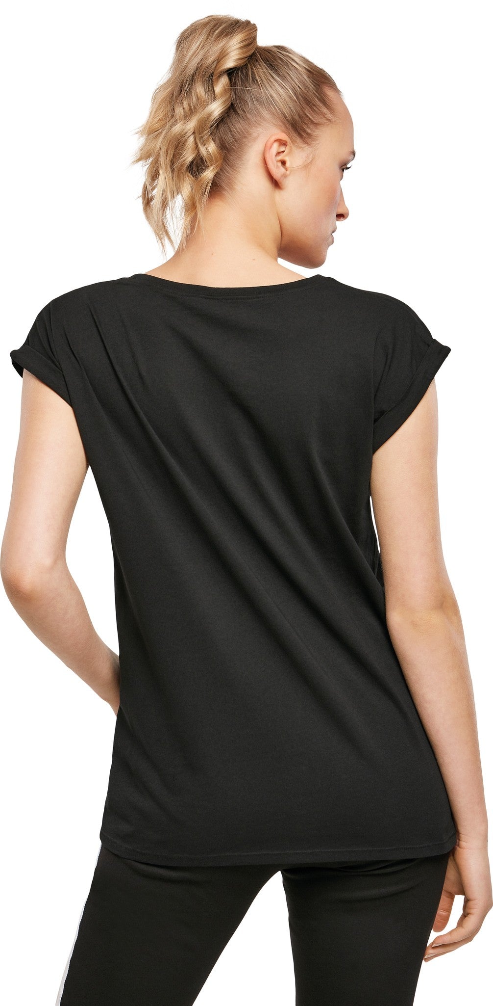 Build Your Brand Women's organic extended shoulder tee