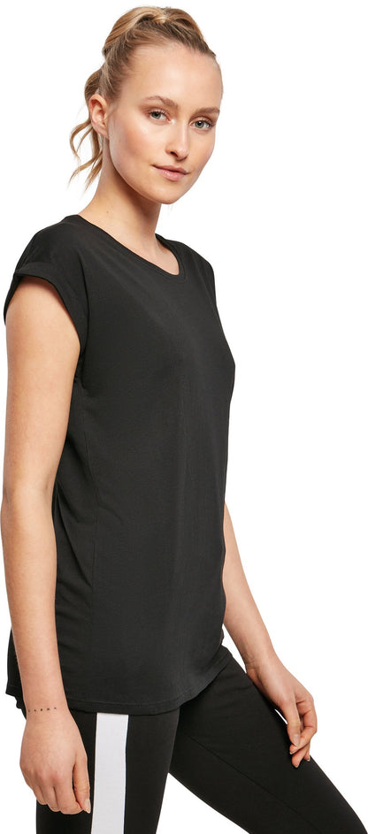 Build Your Brand Women's organic extended shoulder tee