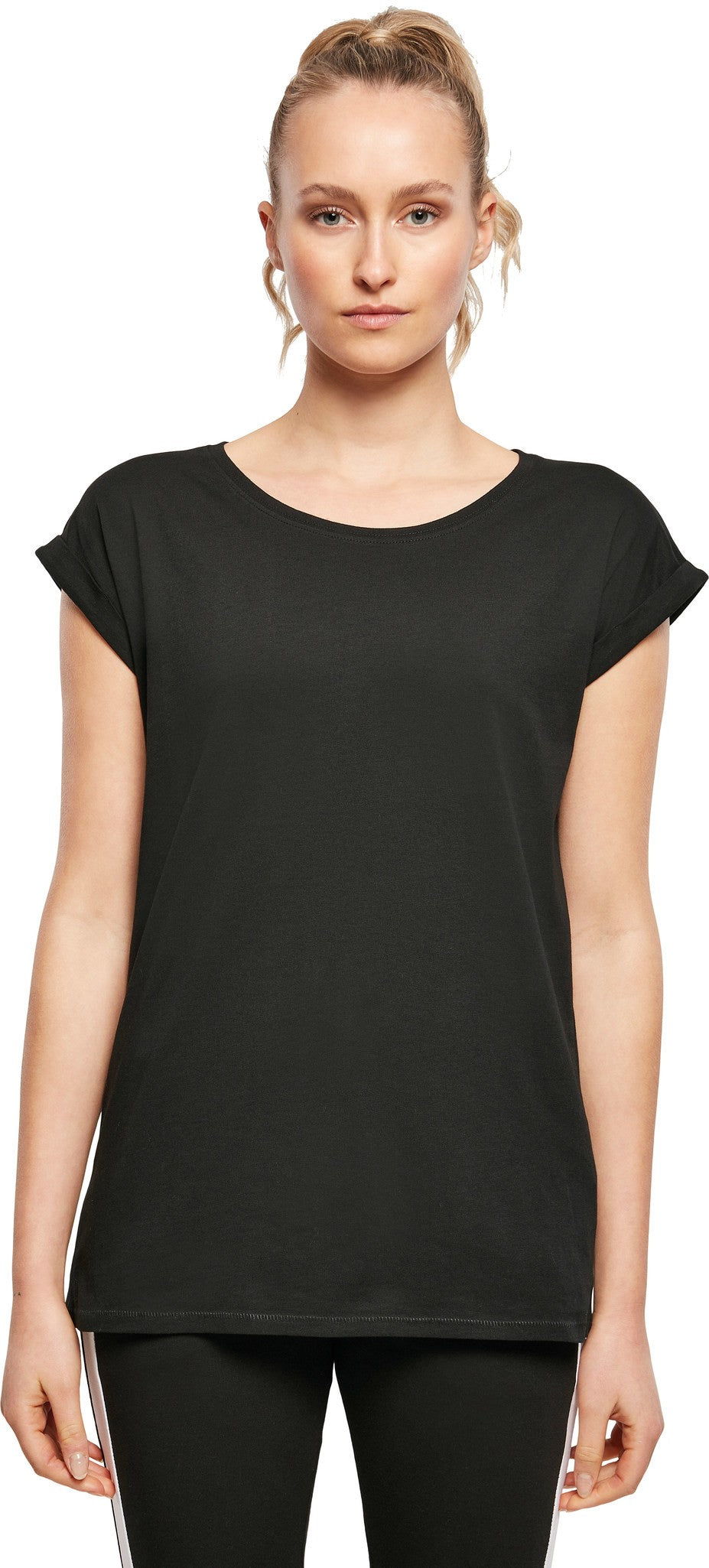 Build Your Brand Women's organic extended shoulder tee