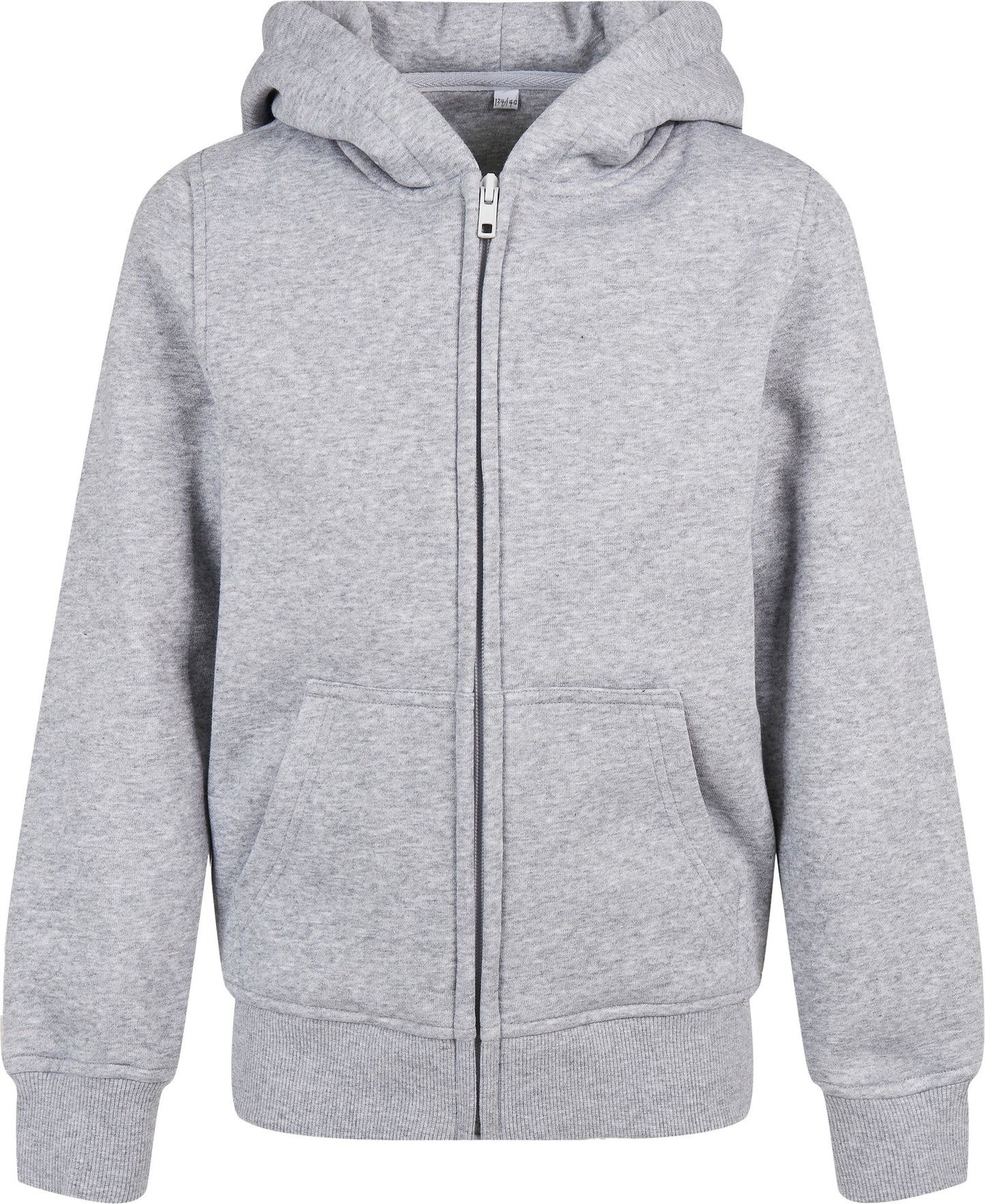 Build Your Brand Organic kids basic zip hoodie