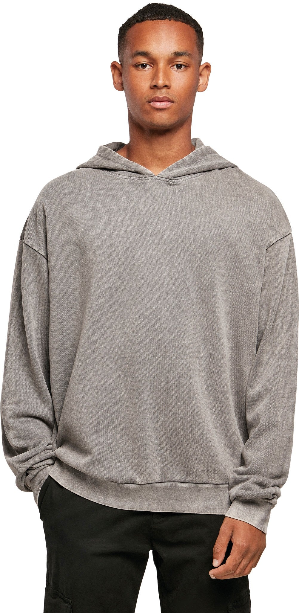 Build Your Brand Acid washed oversize hoodie