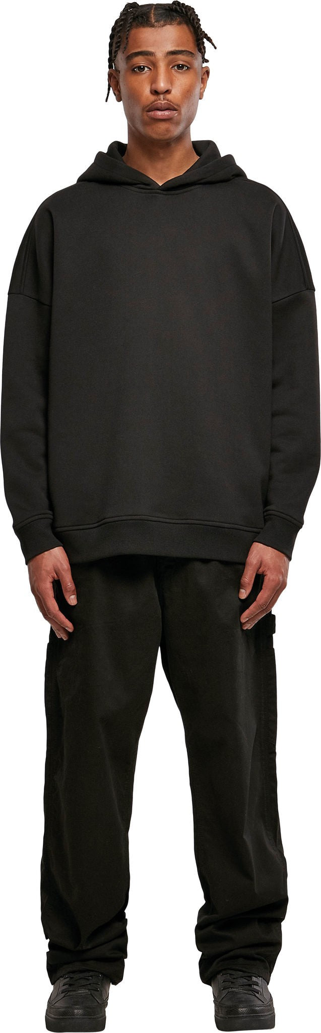 Build Your Brand Oversized cut-on sleeve hoodie