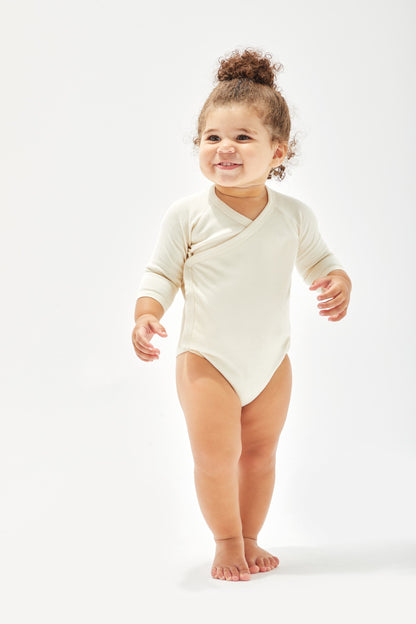 Babybugz Baby long sleeve kimono bodysuit