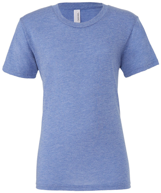 Bella Canvas Unisex triblend crew neck t-shirt - Blue Triblend