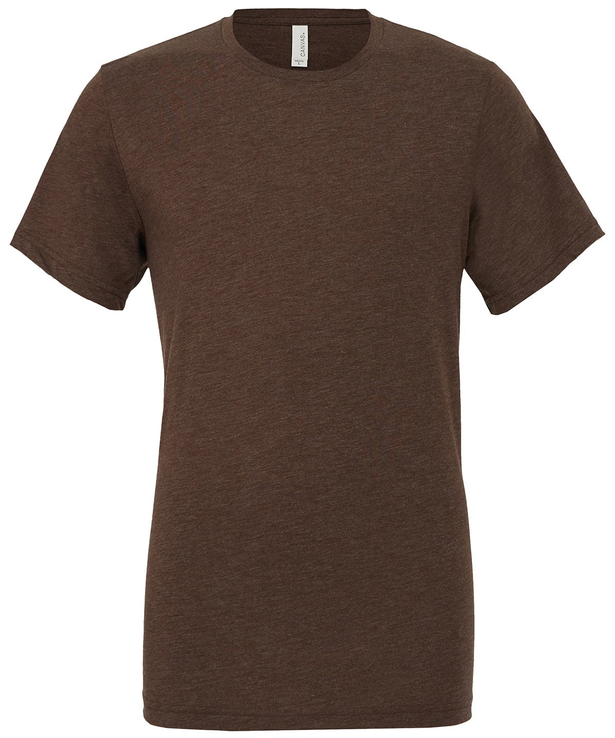 Bella Canvas Unisex triblend crew neck t-shirt - Brown Triblend