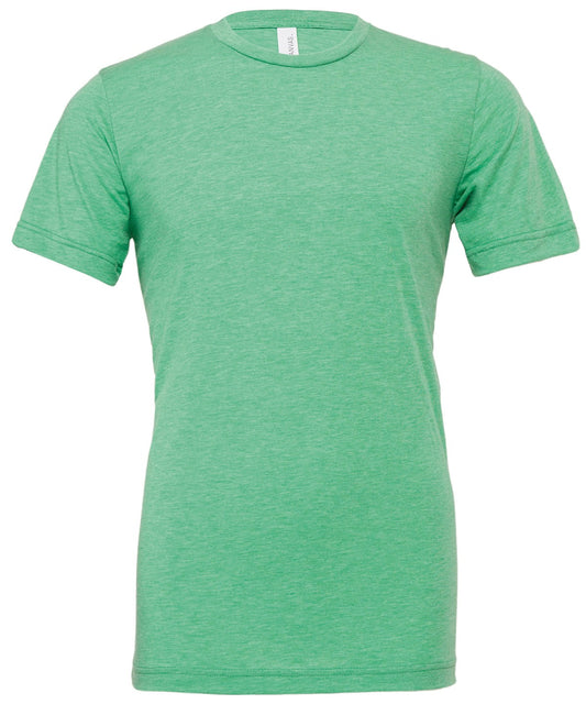 Bella Canvas Unisex triblend crew neck t-shirt - Green Triblend