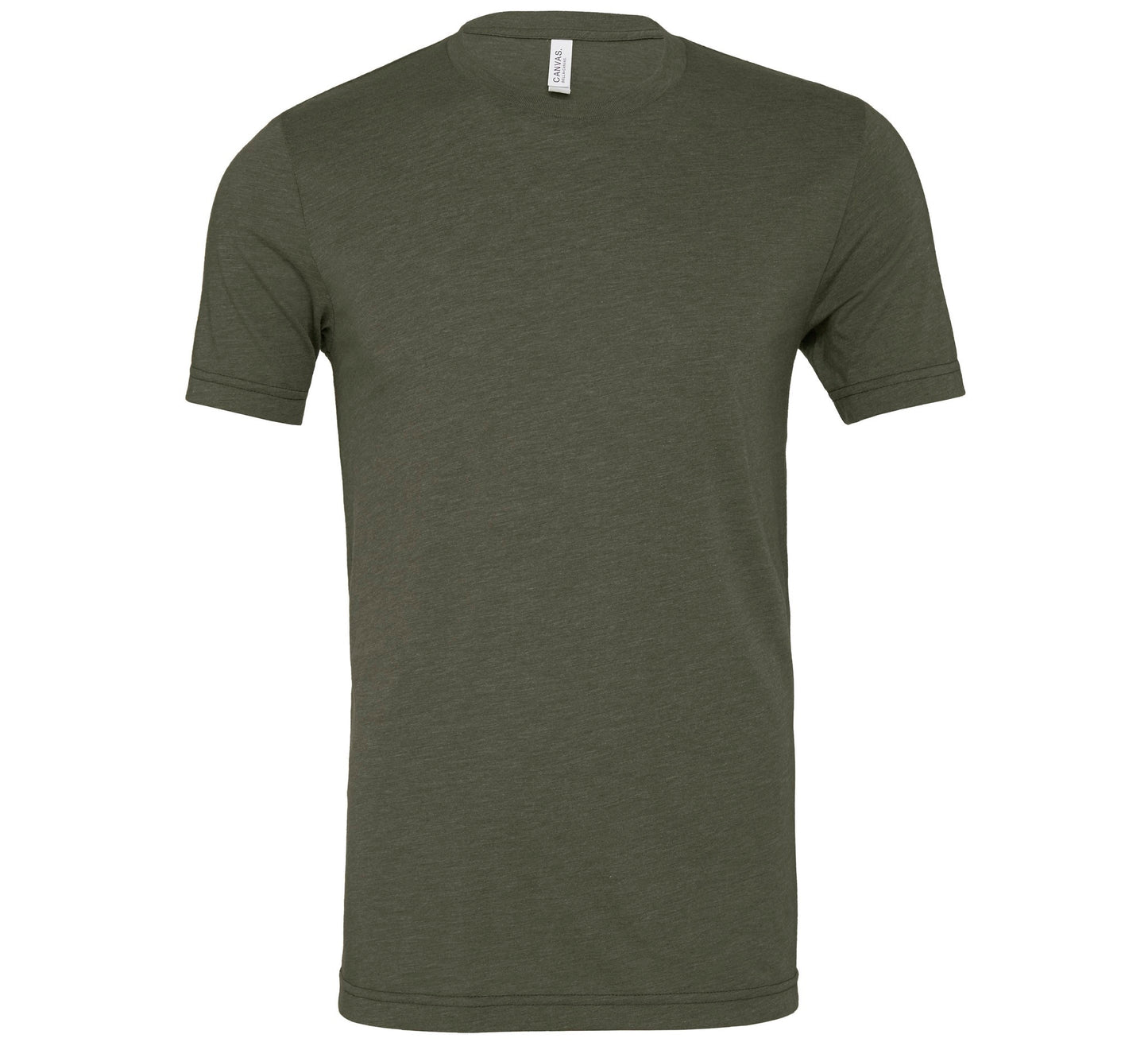 Bella Canvas Unisex triblend crew neck t-shirt - Military Green Triblend