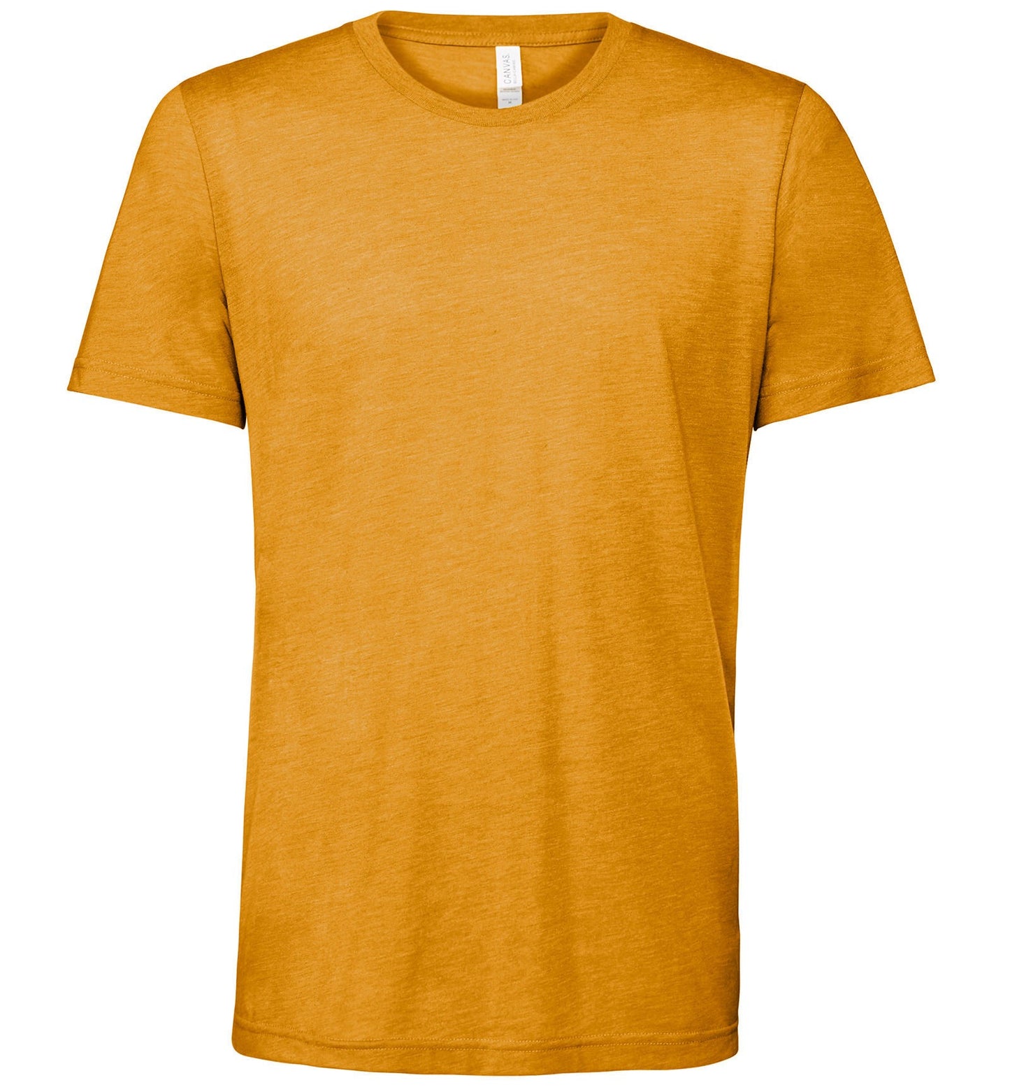 Bella Canvas Unisex triblend crew neck t-shirt - Mustard Triblend