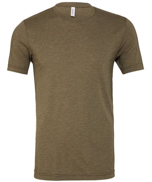 Bella Canvas Unisex triblend crew neck t-shirt - Olive Triblend