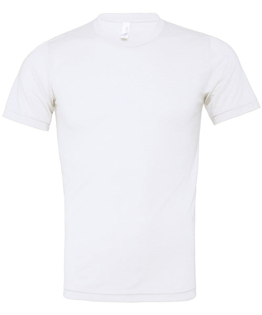 Bella Canvas Unisex triblend crew neck t-shirt - Solid White Triblend