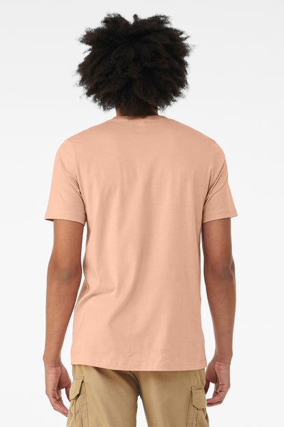 Bella Canvas Unisex heather CVC short sleeve t-shirt - Heather Peach