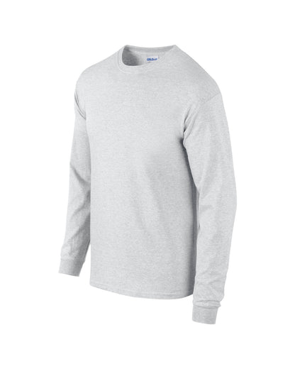 Gildan Ultra Cotton™ adult long sleeve t-shirt - Ash