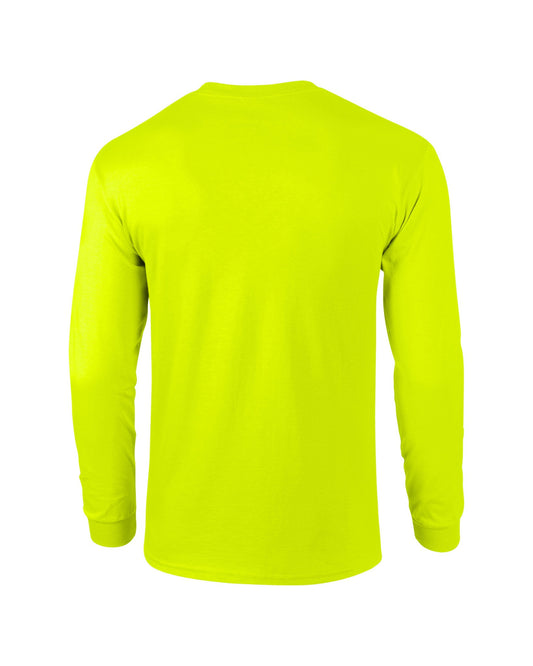 Gildan Ultra Cotton™ adult long sleeve t-shirt - Safety Green