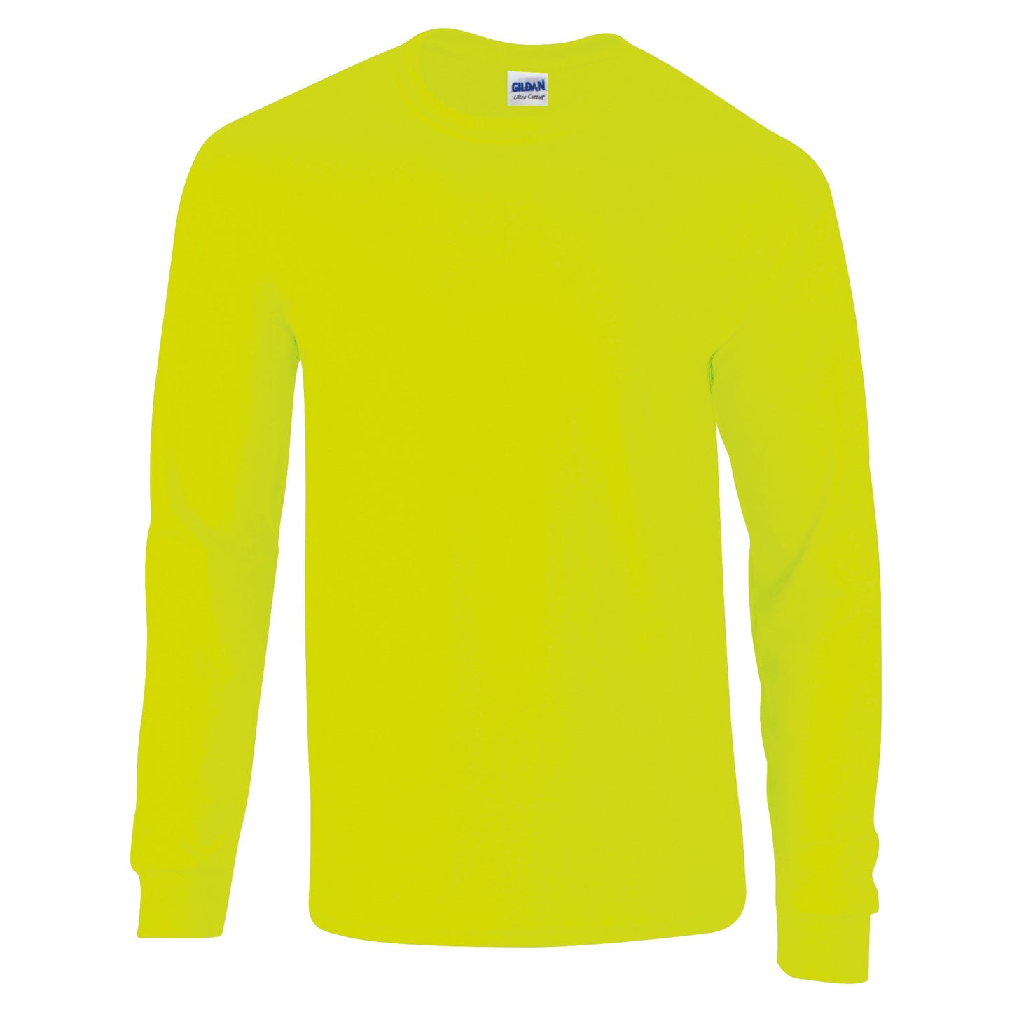 Gildan Ultra Cotton™ adult long sleeve t-shirt - Safety Green