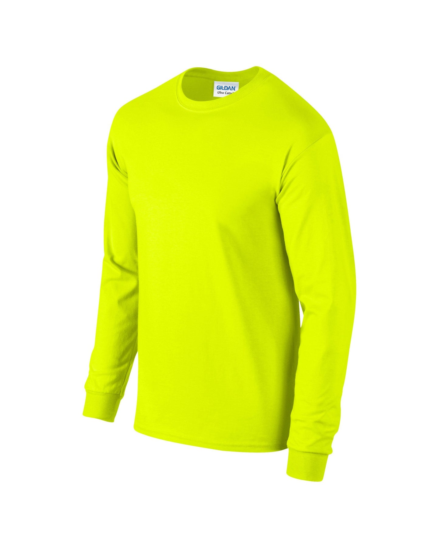 Gildan Ultra Cotton™ adult long sleeve t-shirt - Safety Green