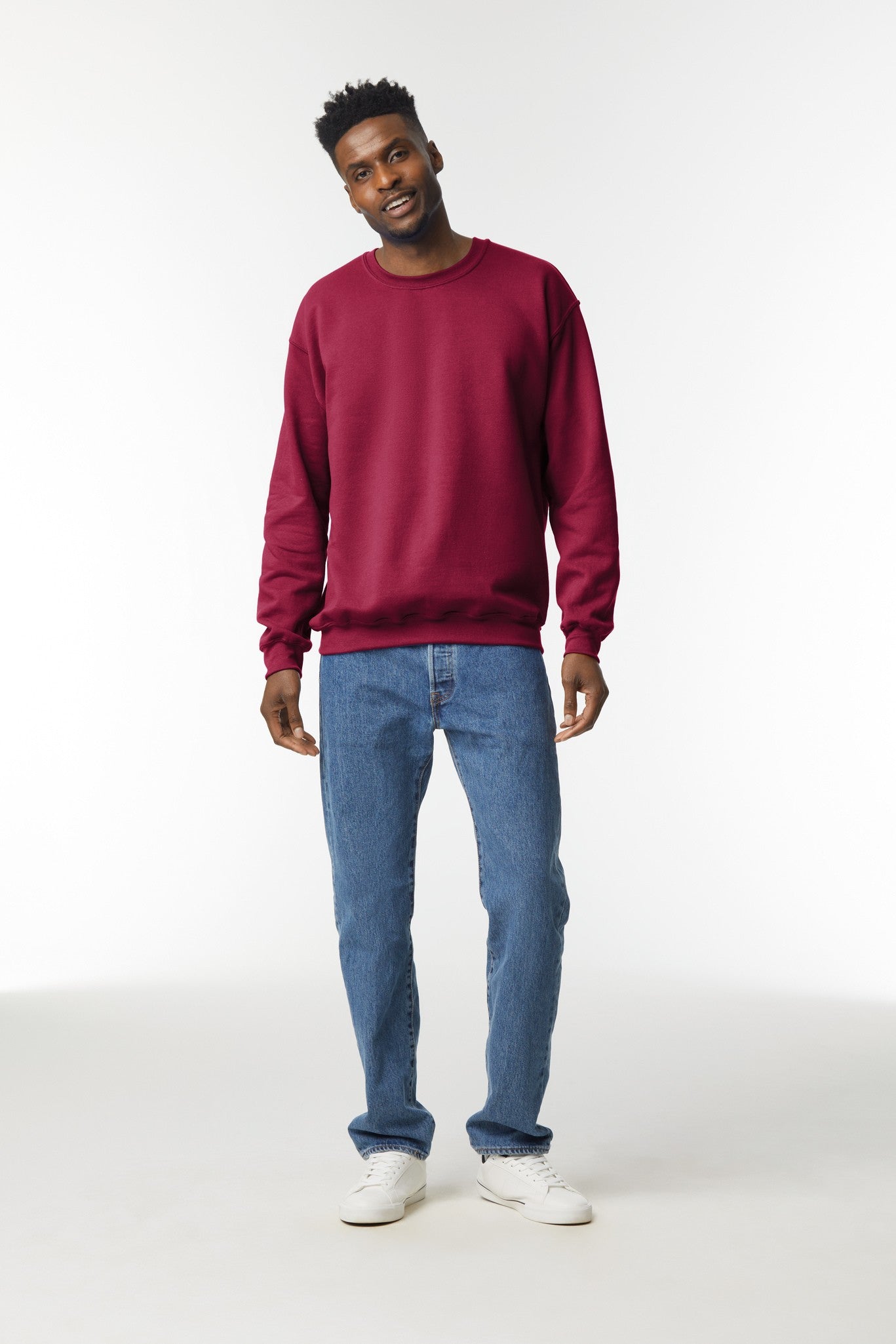 Gildan Heavy Blend™ adult crew neck sweatshirt - Antique Cherry Red