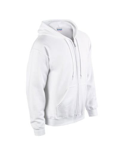 Gildan Heavy Blend™  full zip hooded sweatshirt - White