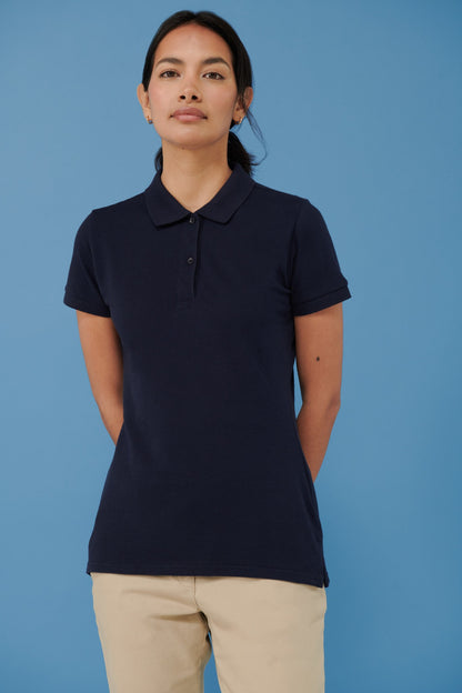 Henbury Women's micro-fine piqué polo shirt