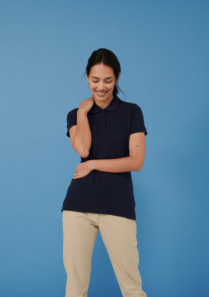 Henbury Women's micro-fine piqué polo shirt