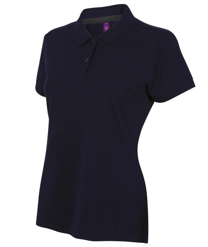 Henbury Women's micro-fine piqué polo shirt