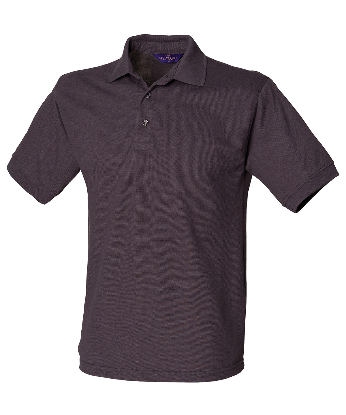 Henbury 65/35 Classic piqué polo shirt - Dark Grey