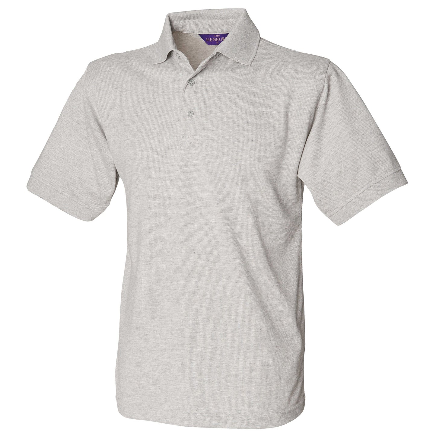 Henbury 65/35 Classic piqué polo shirt - Heather Grey