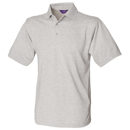 Henbury 65/35 Classic piqué polo shirt - Heather Grey