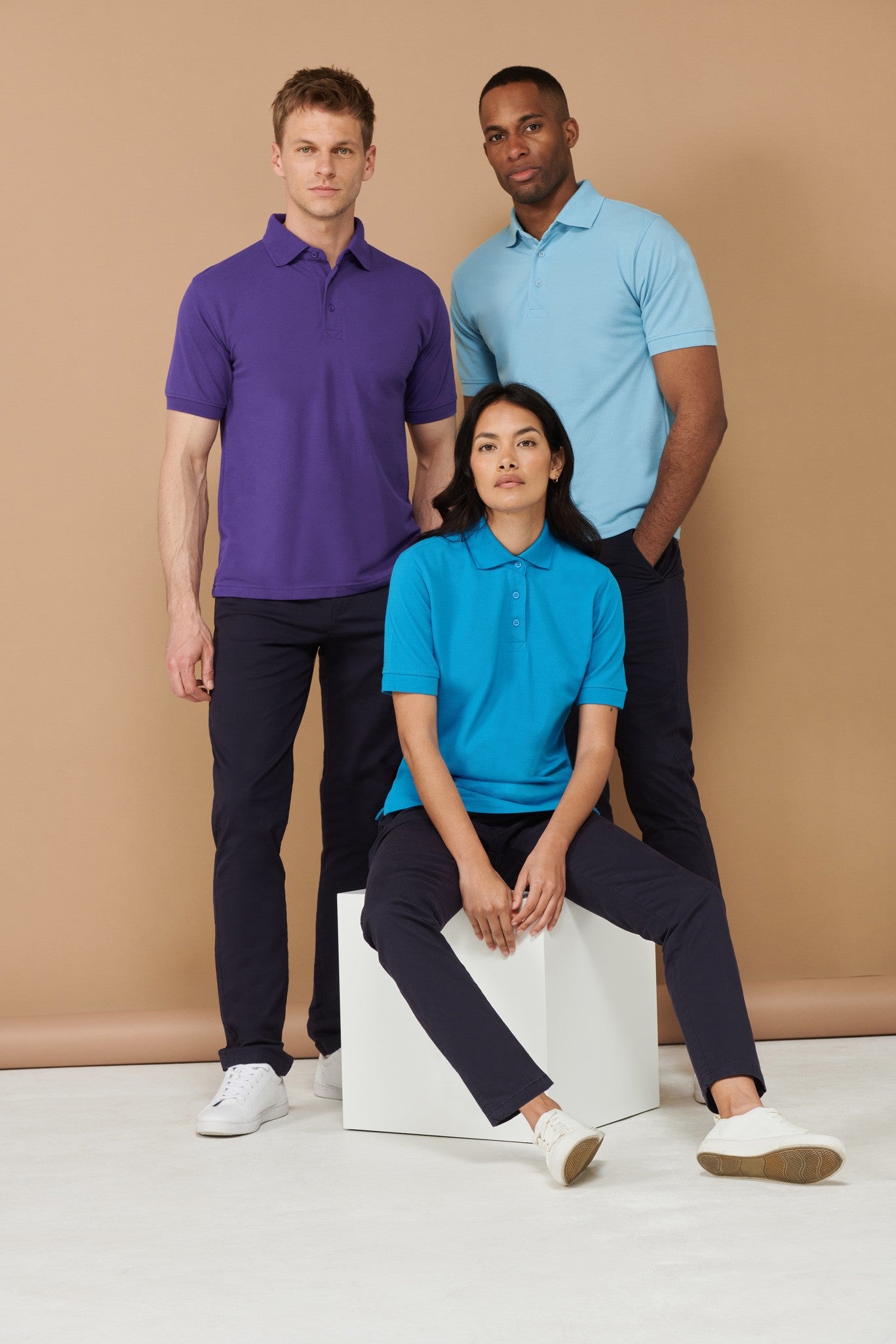 Henbury 65/35 Classic piqué polo shirt - Lavender